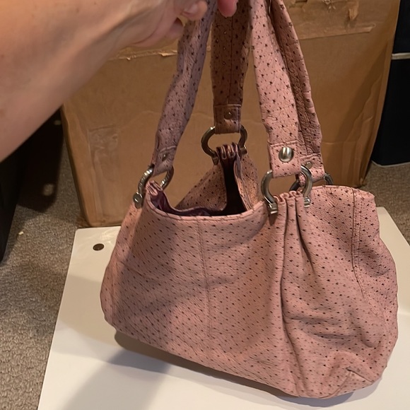 Pink cut out star vintage purse butter leather - Picture 4 of 6